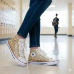 All Star Hi Glitter Oro Stelle Kid - immagine 2