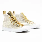 All star Hi Mono White Pytho Gold - immagine 3