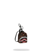 Sprayground Portachiavi Sharks In Paris Wtf Bubble Brown Check Backpack Keychain - immagine 3