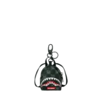 Sprayground Portachiavi Sharks In Paris Wtf Bubbly Black Check Backpack Keychain