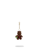 Sprayground Portachiavi Sip Wtf Bubbly Brown Check Bear Keychain