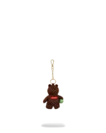 Sprayground Portachiavi Sip Wtf Bubbly Brown Check Bear Keychain - immagine 3