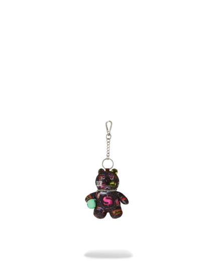Sprayground Portachiavi Global Mogul Cyber Punk Bear Keychain