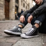 All Star Hi Black Back Pelle - immagine 2