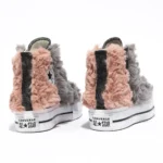 Platform Hi Stripes Furry Grey Rose - immagine 3