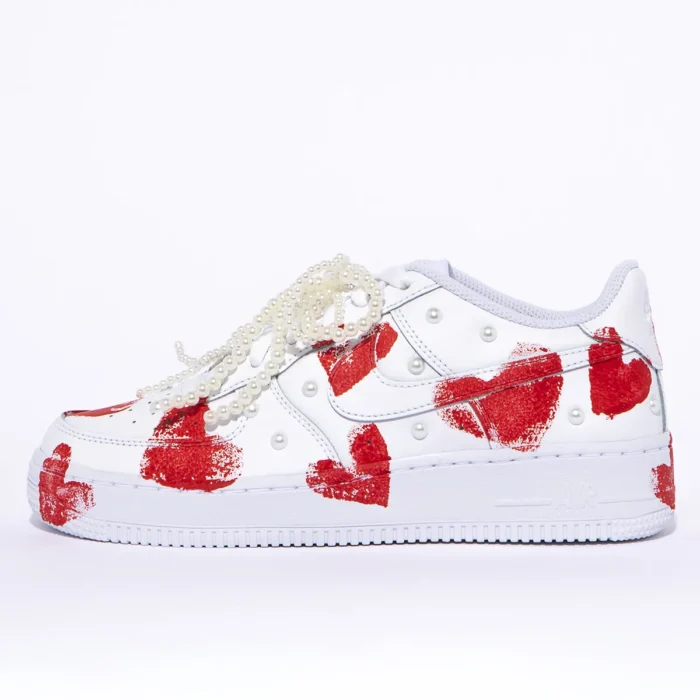 Nike Air Force One Cuori Perle - immagine 1