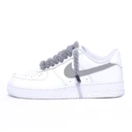 Nike Air Force One Grey Swooshy Rope