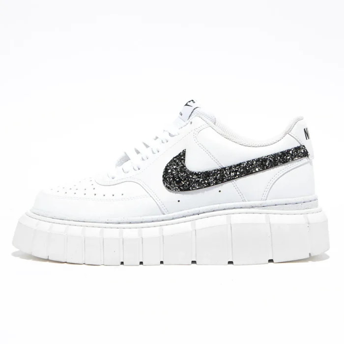 Nike Court Platform Crater Glitter Nero | Il Maltese Lab - Scarpe ...