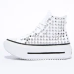 Platform Double Stack Hi White Borchie