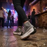 Platform Hike Hi Grey Skull Washed - immagine 2