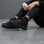 Nike Air Force One Glitter Nero Monocromo - immagine 2
