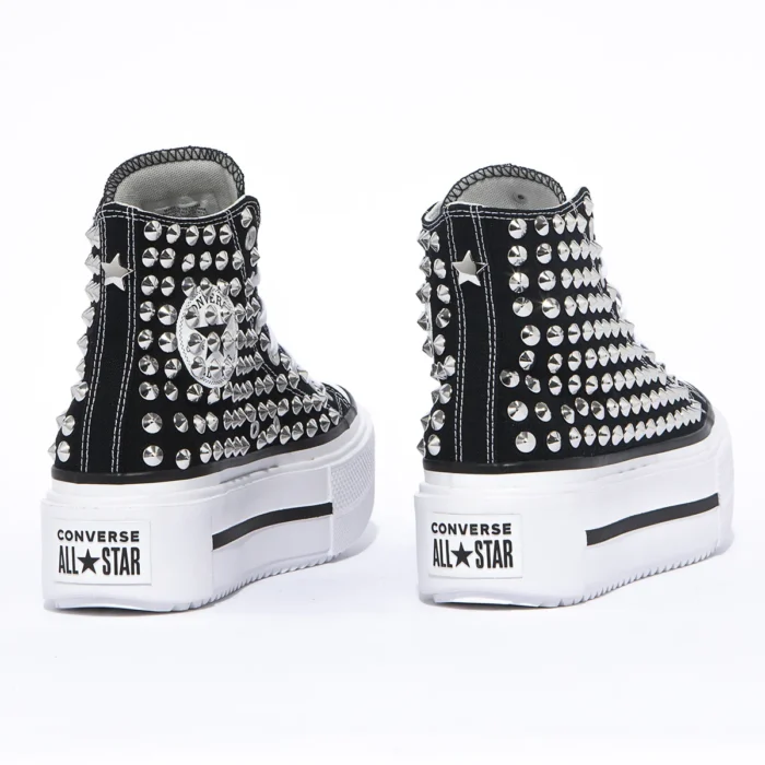 Platform Double Stack Hi Black Borchie - immagine 3