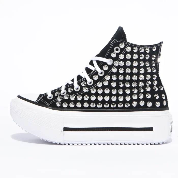Platform Double Stack Hi Black Borchie - immagine 1
