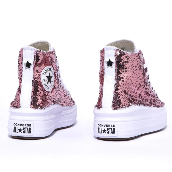 Platform Hi WhitePaillettes Pink - immagine 2