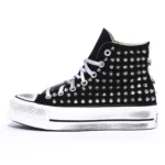 Platform Hi Black Point Studs
