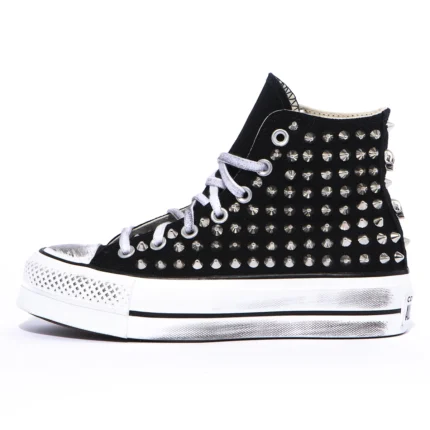 Platform Hi Black Point Studs