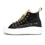 Platform Hi Move Black Pytho Gold