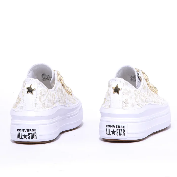 Platform Low Move White Gold Pizzo - immagine 2