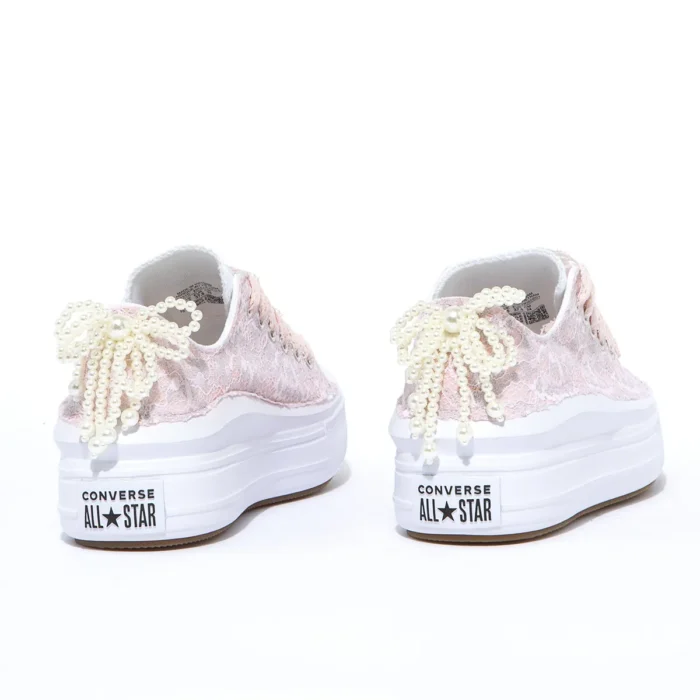 Platform Low Move Pink Pizzo Perle - immagine 3