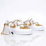 Nike Air Force One Double Rope Glitter Oro - immagine 4