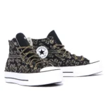 Platform Hi Black Gold Pizzo - immagine 3