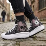 Platform Hi Move Skull Broccato - immagine 2