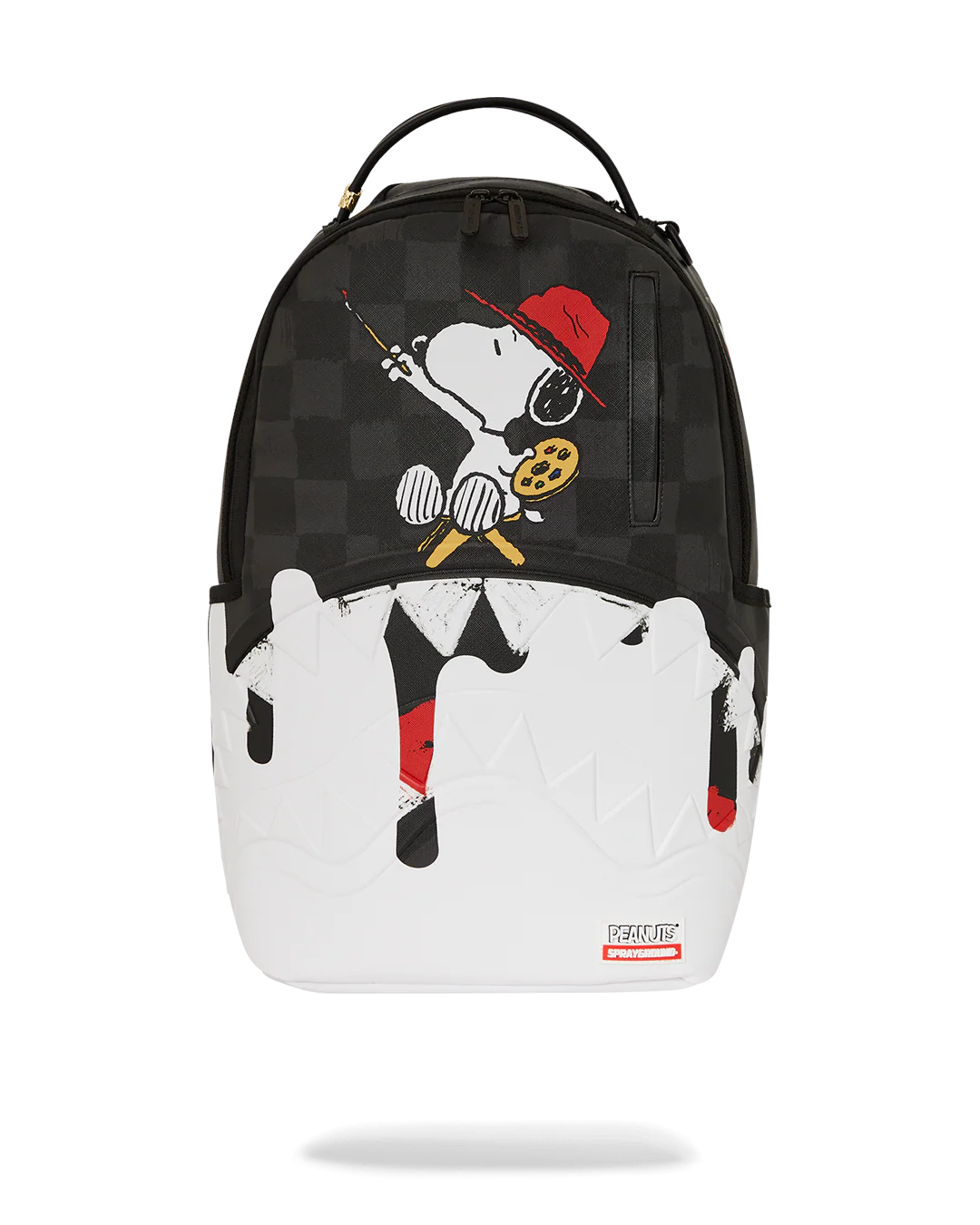 Zaino Sprayground nero Snoopy painting shark dlxsv backpack