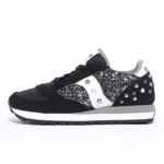 Saucony Jazz Black Glitter Argento Borchie