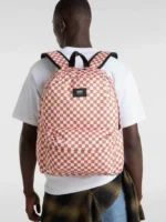 Vans Zaino Check Bianco Rosso 22 Litri - immagine 2