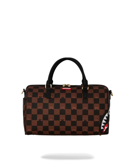 Sprayground Bauletto Peeking Character Check Mini Duffle