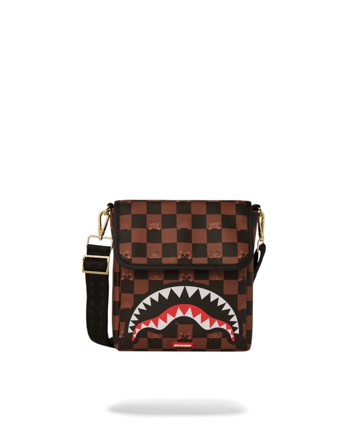 Sprayground Peeking Character Check Messenger Sling - immagine 1