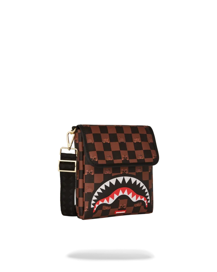 Sprayground Peeking Character Check Messenger Sling - immagine 3