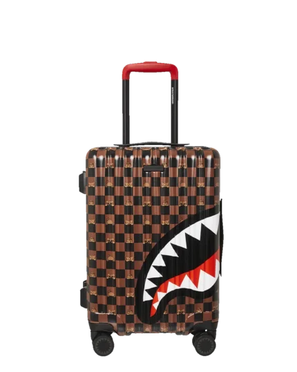 Sprayground Trolley Peeking Character Check Carry On Luggage