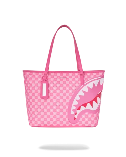 Sprayground Borsa Pink New Check Faces Tote