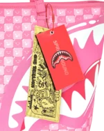 Sprayground Borsa Pink New Check Faces Tote - immagine 9
