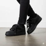 Nike Air Force One Glitter Nero Rope Monocromo - immagine 2