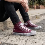 All Star hi Maroon Dirty Skull - immagine 2