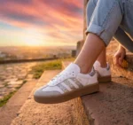 Adidas Samba Platform Glitter Argento - immagine 2