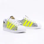 Adidas Superstar Giallo Neon Glitter Drip - immagine 3