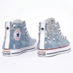 All star Hi Destroy Denim Strass - immagine 4