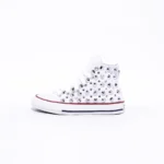 All Star hi White Borchie Strass Kid