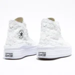 Platform Hi Move Pizzo Rose Bianche - immagine 4