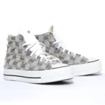 Platform Hi White Destroy Denim - immagine 3