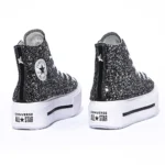 Platform Double Stack Hi Black Glitter - immagine 3