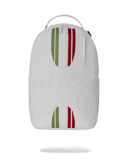 Sprayground Zaino Italy Racing Stripes Backpack White