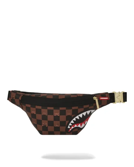 Sprayground Marsupio Peeking Character Check Crossbody