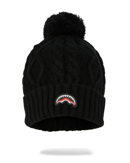 Sprayground Berretto Black Kint Puff Beanie