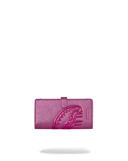 Sprayground Portafoglio Metallic Pink Metallic Drip Single Fold Wallet