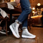 Platform Hike Hi Bianco Glitter - immagine 2