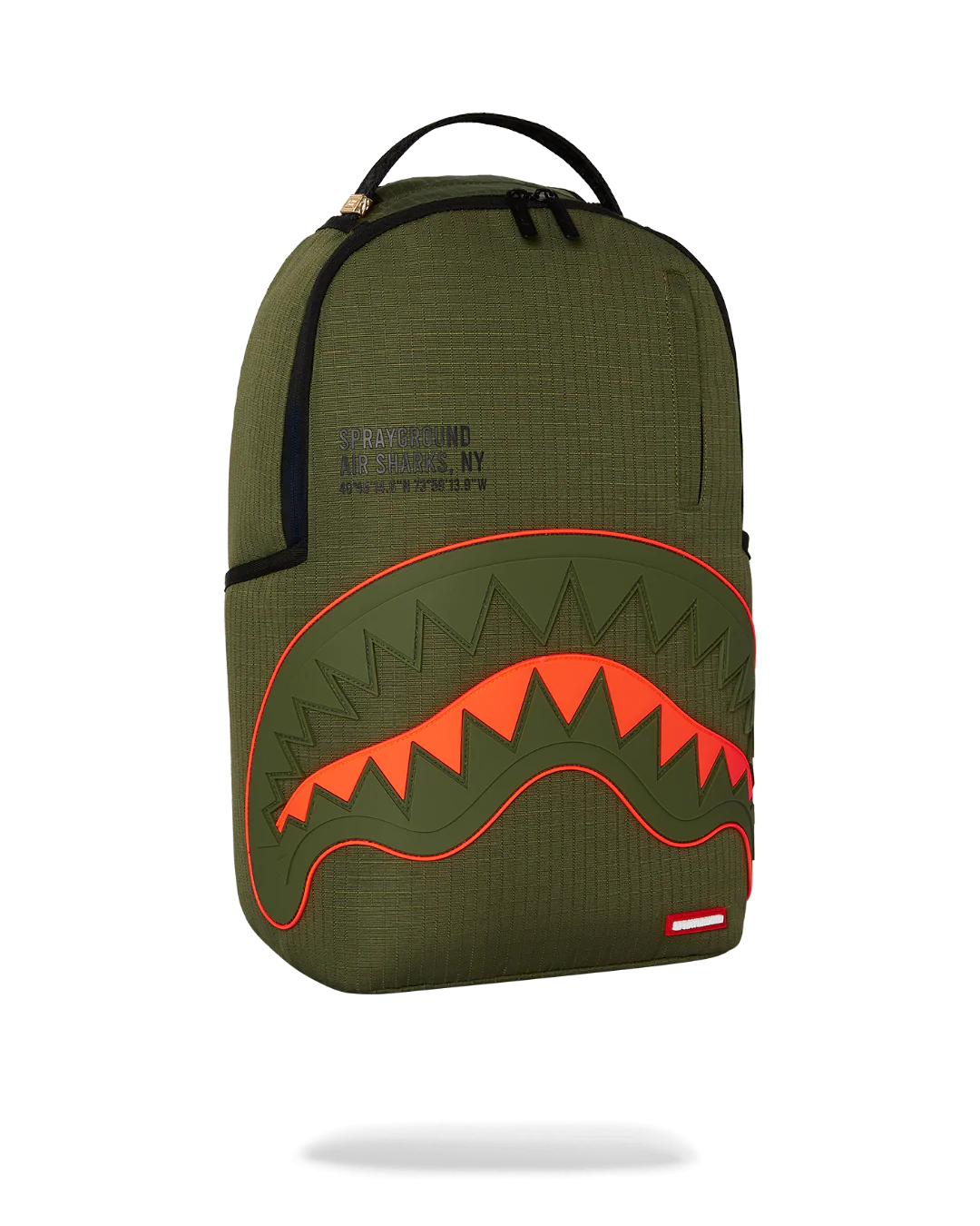 Sprayground Zaino Nylon Shark Central Army Dlx-ripstop Backpack